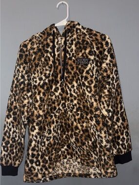 Victoria’s Secret leopard Sherpa hoodie